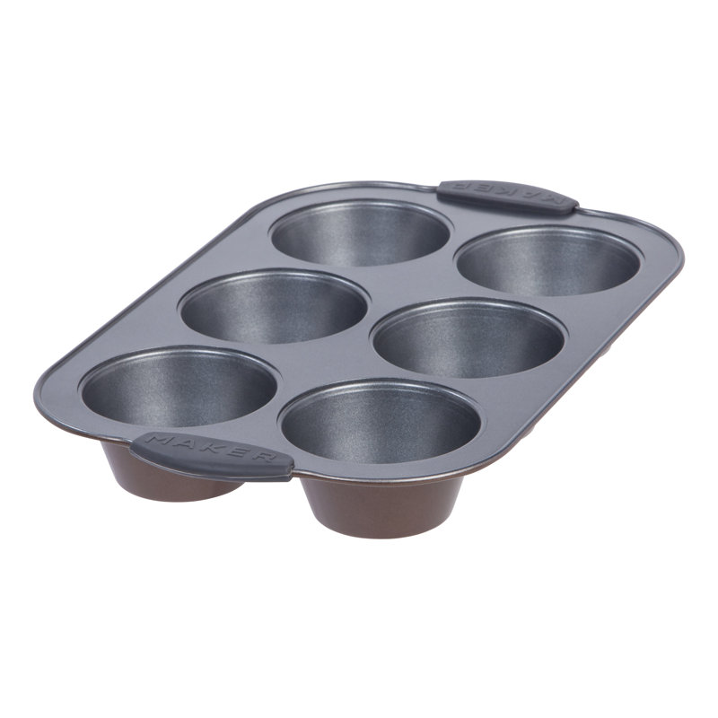 MAKER Homeware NonStick Jumbo Muffin Pan & Reviews Wayfair
